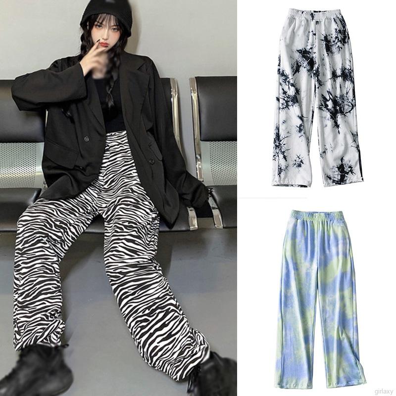 Quần Dài Lưng Cao Ống Rộng Phong Cách Thời Trang Hàn Dành Cho Nữ