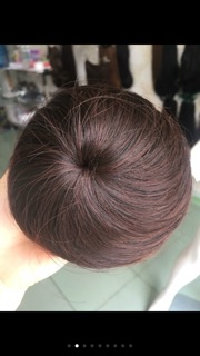 Tóc búi tròn sang chảnh