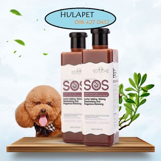 SỮA TẮM SOS  MÀU NÂU CHÓ LÔNG NÂU ĐỎ POODLE