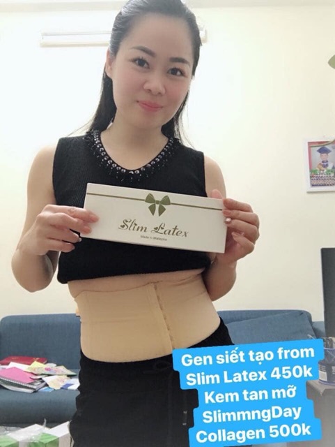 Gen siết eo Slim Latex 3-5cm/ tháng