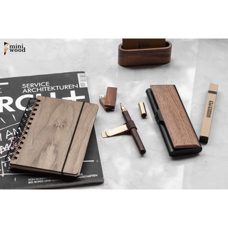 Hộp bút gỗ Miniwood walnut nâu đậm bền đẹp, xuất sắc luôn!!!!