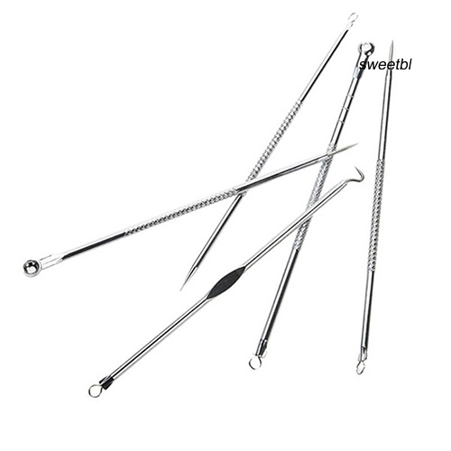 Set 5 dụng cụ nặn mụn đầu đen chuyên nghiệp chất lượng cao