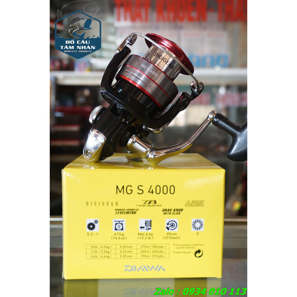 Máy câu Daiwa MG S - made in Việt Nam