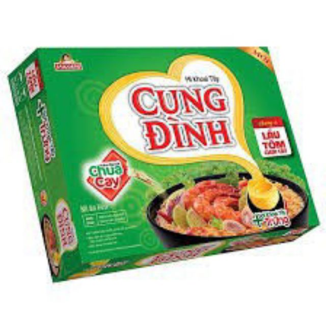 Thùng Mì Cung Đình Chua Cay 30 gói date mới