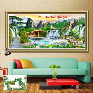 Tranh đính đá Non Nước Hữu Tình VS171