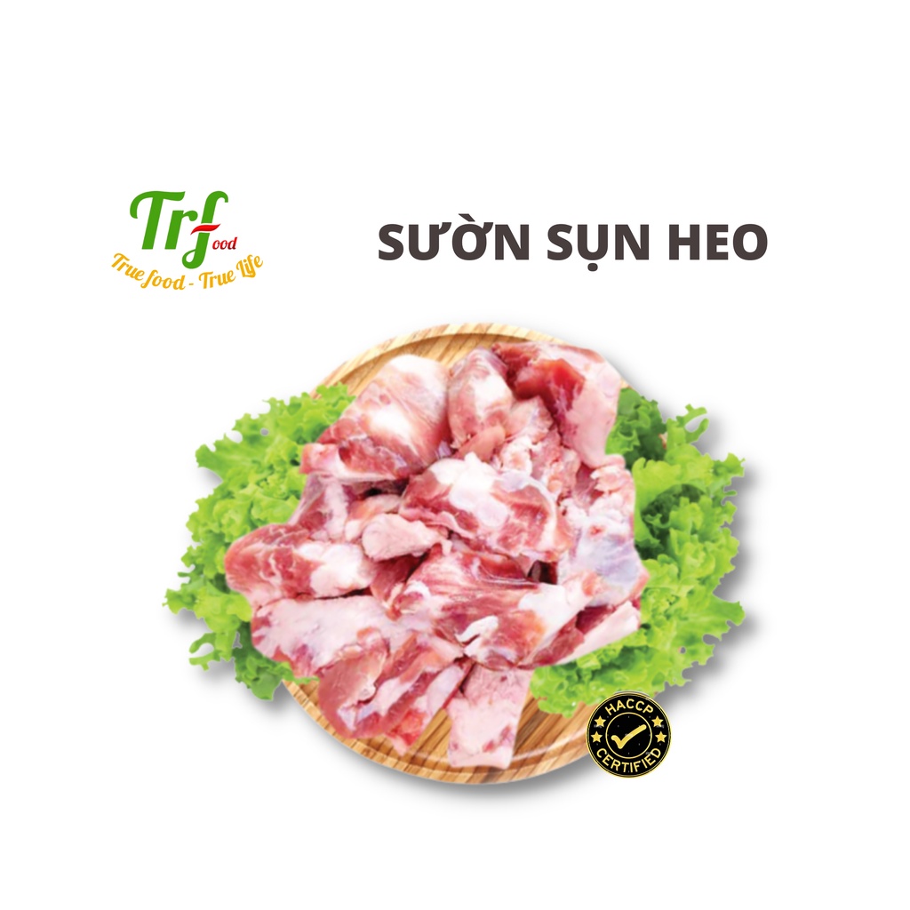 Sườn sụn non heo Truefood nhập khẩu khay 500g thái lát ăn lẩu, xào, hầm, dễ chế biến [HN ship hỏa tốc]