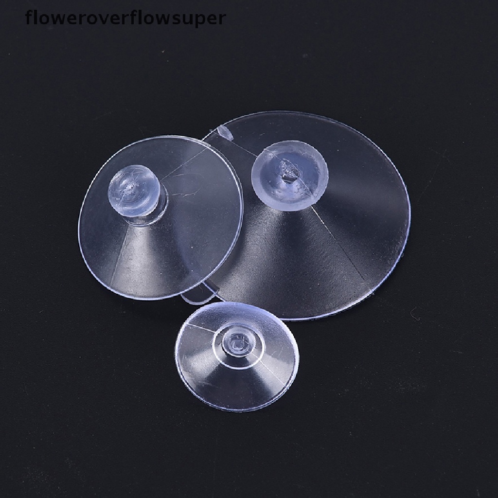 Set 50 miếng hít trong suốt hình đầu nấm trang trí đồ chơi