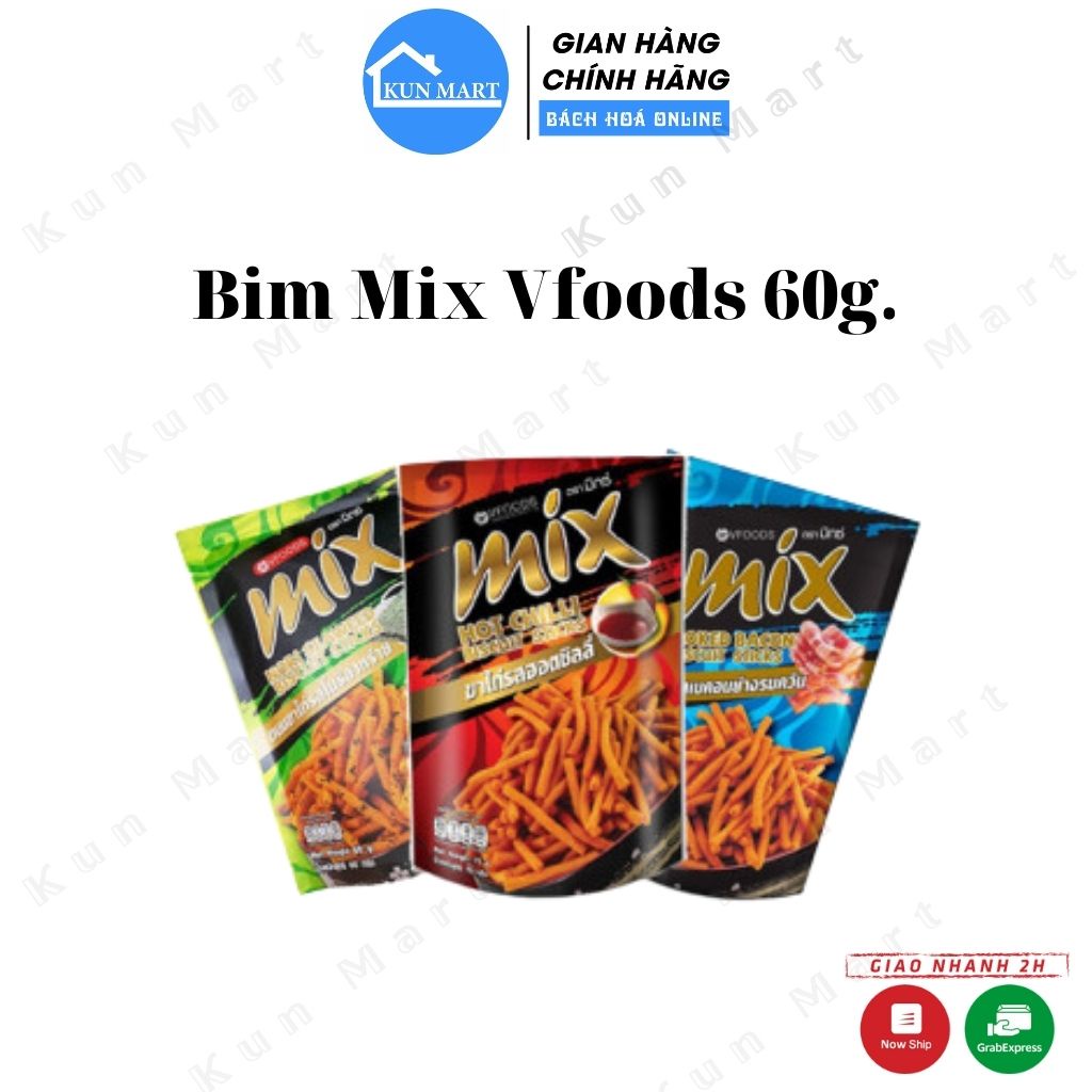 Bim mix 💖 Bim Mix các vị Vfoods thơm ngon hấp dẫn 60g.