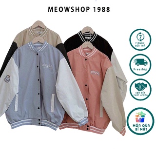 Áo Khoác Dù Nữ Áo Khoác Gió kiểu bomber hai lớp form rộng siêu xinh Bagge