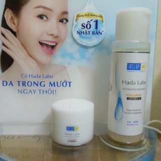 Combo kem dưỡng ẩm và lotion hada labo advanced  Nourish  mẫu thử