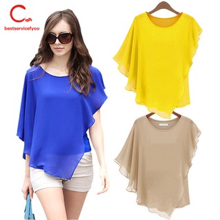Áo cánh dơi chất liệu Chiffon thời trang nữ tính
