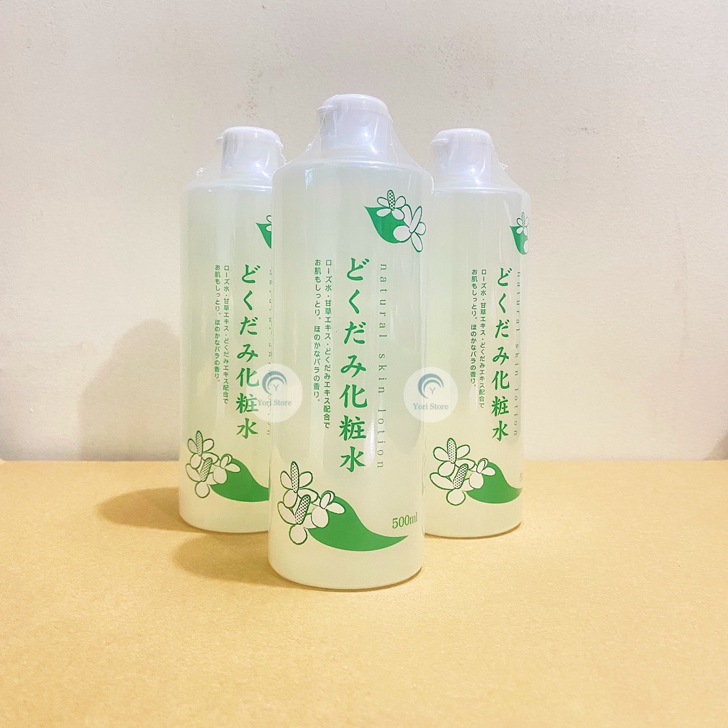 Nước hoa hồng diếp cá Dokudami Natural Skin Lotion Nhật Bản 500ml