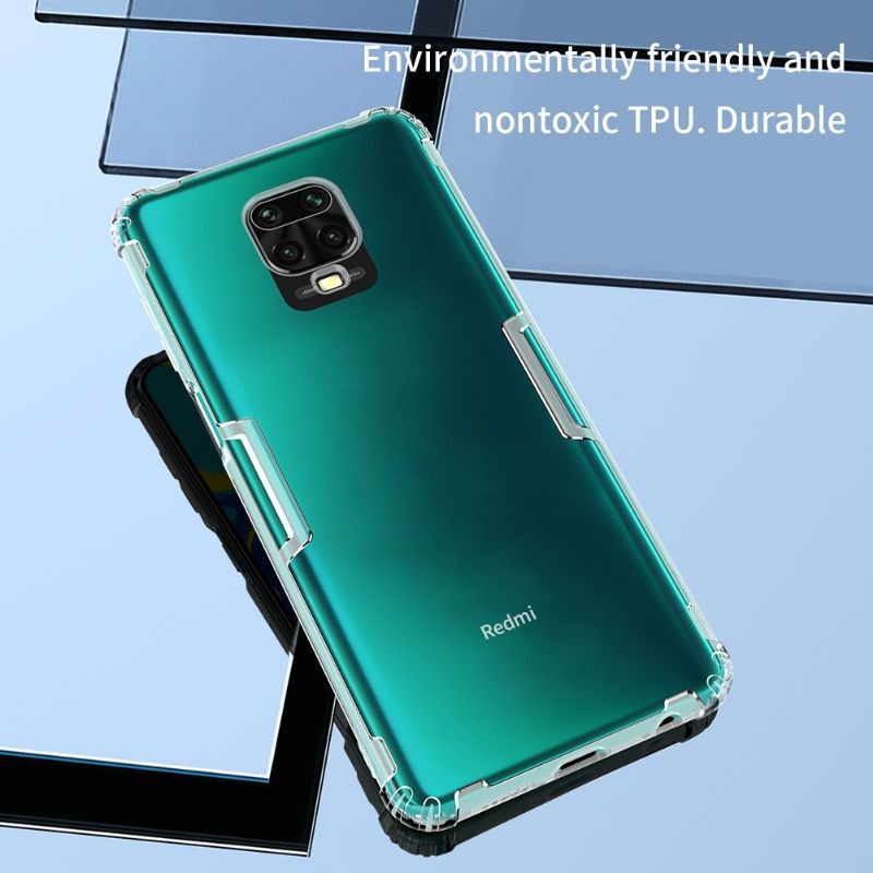 Ốp lưng dẻo Nillkin TPU cho Xiaomi Redmi Note 9S/ Note 9 Pro/ Note 9 Pro Max bo 4 cạnh chống sốc ( trong suốt )