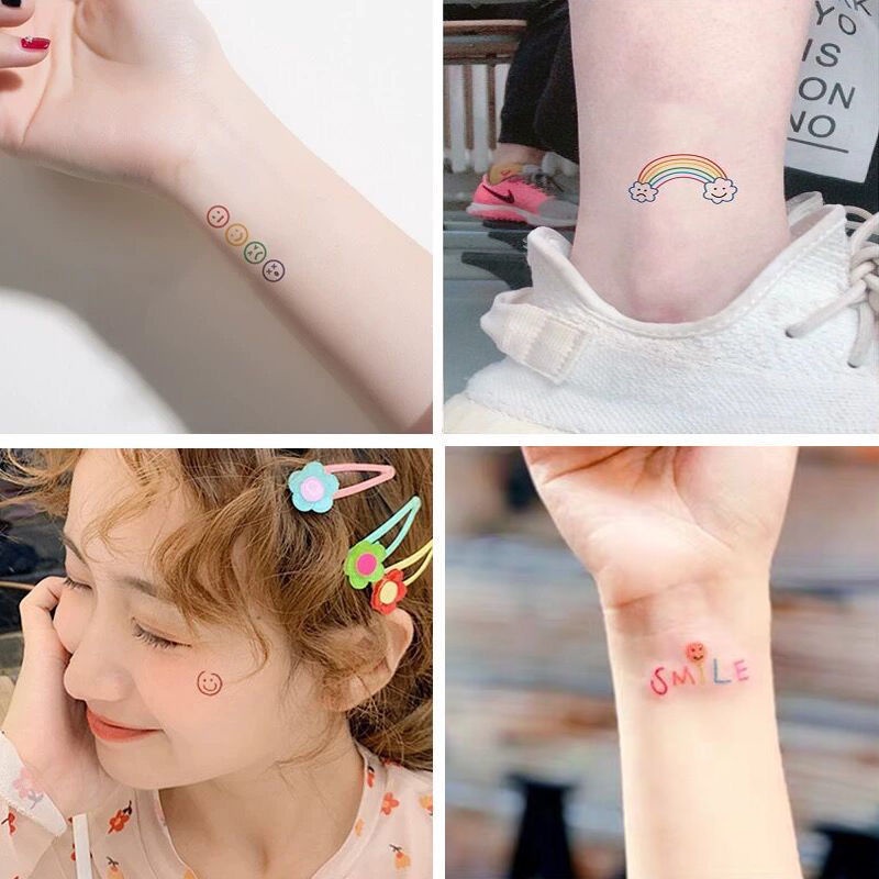 Hình Xăm Dán Họa Tiết Ngôi Sao Nhỏ Dễ Thương Chống Nước Lâu Trôi Cho Nữ