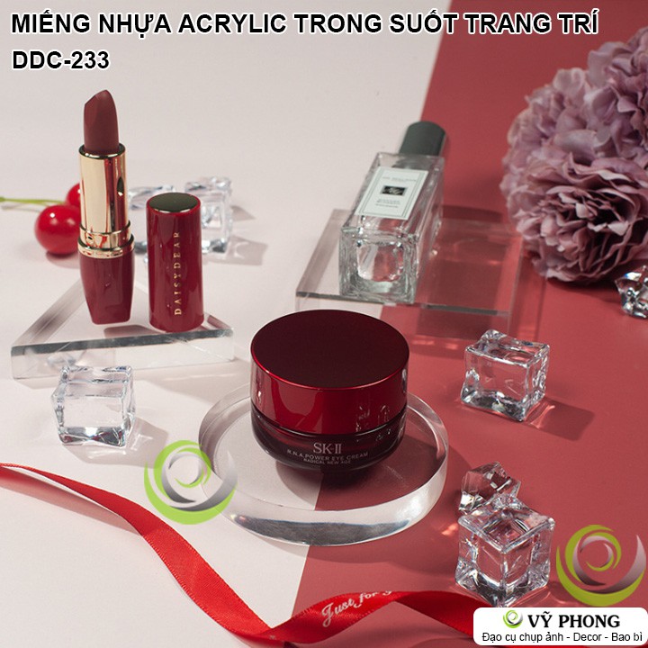 MIẾNG NHỰA ACRYLIC TRONG SUỐT PHONG CÁCH BẮC ÂU TRANG TRÍ CHỤP HÌNH ĐẠO CỤ CHỤP ẢNH SẢN PHẨM INS DDC-233