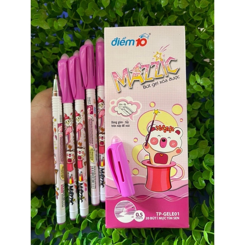 Bút Gel Xóa Được Mazzic Thiên Long TP-GELE01 - Mực Tím/Xanh