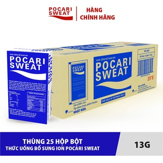 Thùng 25 hộp bột Thức Uống Bổ Sung ION Pocari Sweat (Hộp 5 Gói 13gram)