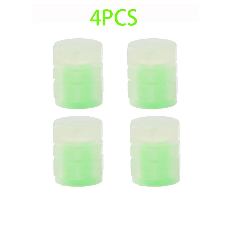 Set 2 Nắp Van Bánh Xe Dạ Quang Chống Bụi Thông Dụng