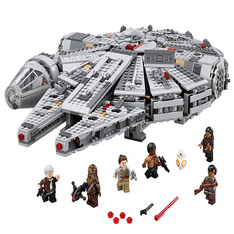 Đồ chơi Lắp ghép Mô hình star war  05007 Bela 10467 Lele 69900 Force Awakens Millennium Falcon  Star War Tàu Falcon