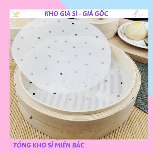 ❌GIÁ SỈ❌ Set 100 Tờ Giấy Nến Đục Lỗ Dùng Cho Nồi Chiên Không Dầu Hấp Bánh 88288