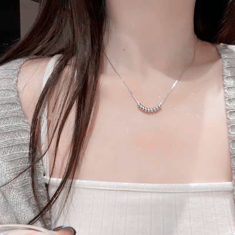 Vòng cổ MANYUE dạng chuỗi hạt đơn giản thời trang sang trọng cho nữ