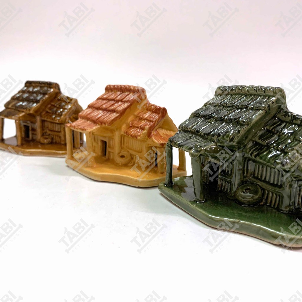 [NHẬN QUÀ KHI MUA ĐƠN 39K] Nhà Lá Thôn Quê - Tiểu Cảnh Cho Hồ Cá