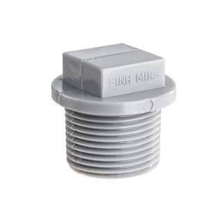Nắp Bít Ren ngoài nhựa PVC Bình Minh loại dày dùng trong hệ thống dẫn nước tưới tự động.