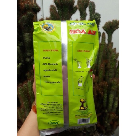 Bột Đậu Xanh Uống Liền Hòa An 500G