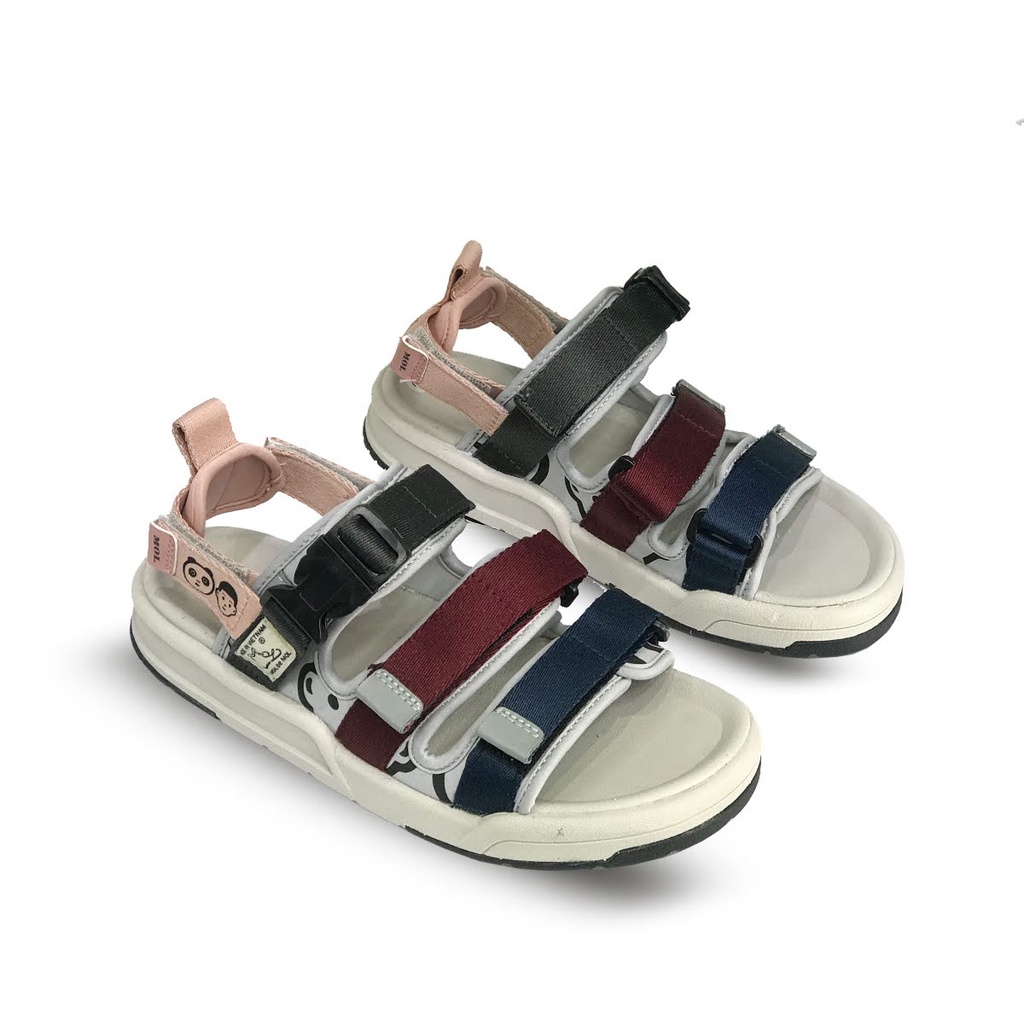 Sandal Nữ Đế Cao 3 Quai Ngang, Quai Sau Có Thể Tháo Rời MS1801