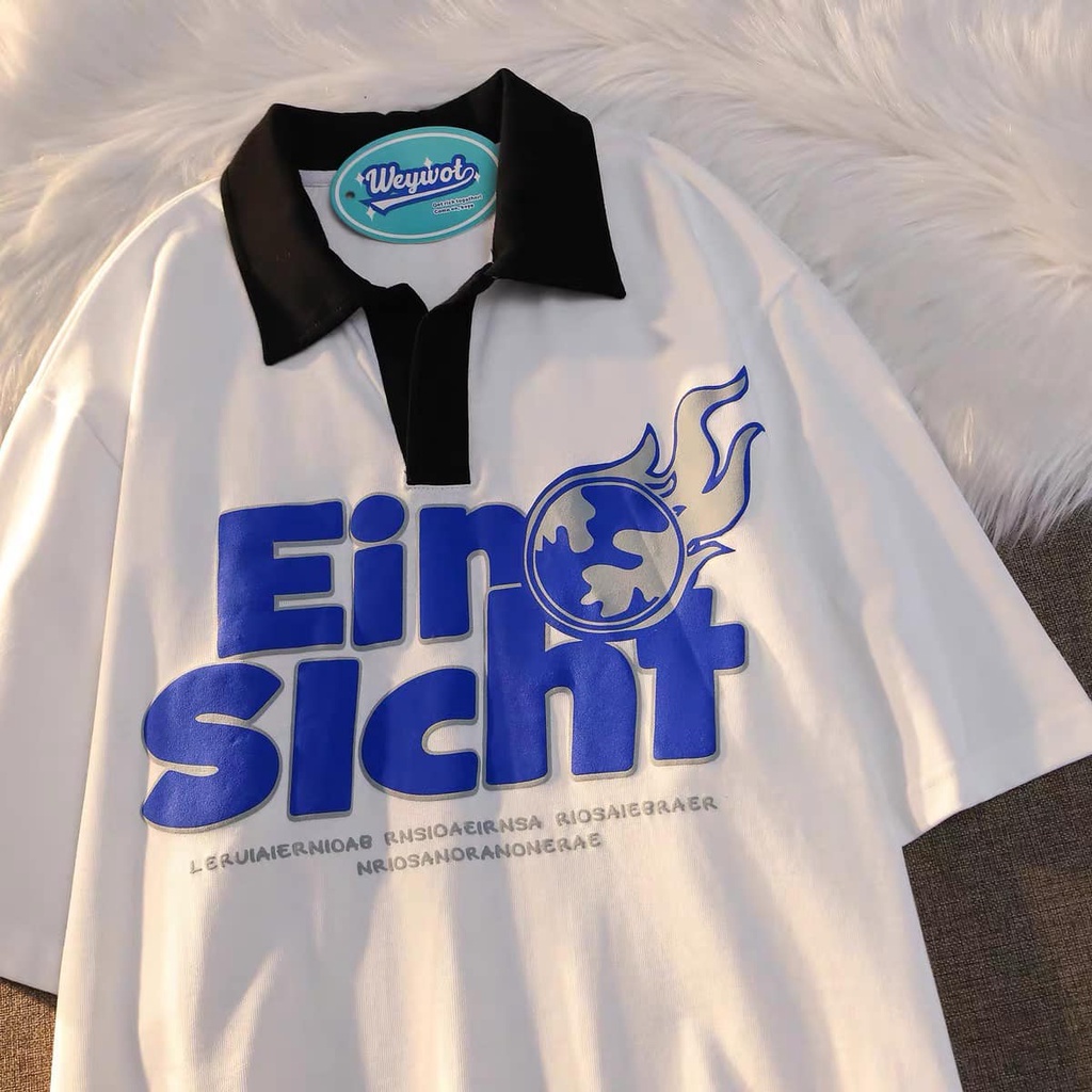 Áo thun có cổ dáng rộng unisex_ ein