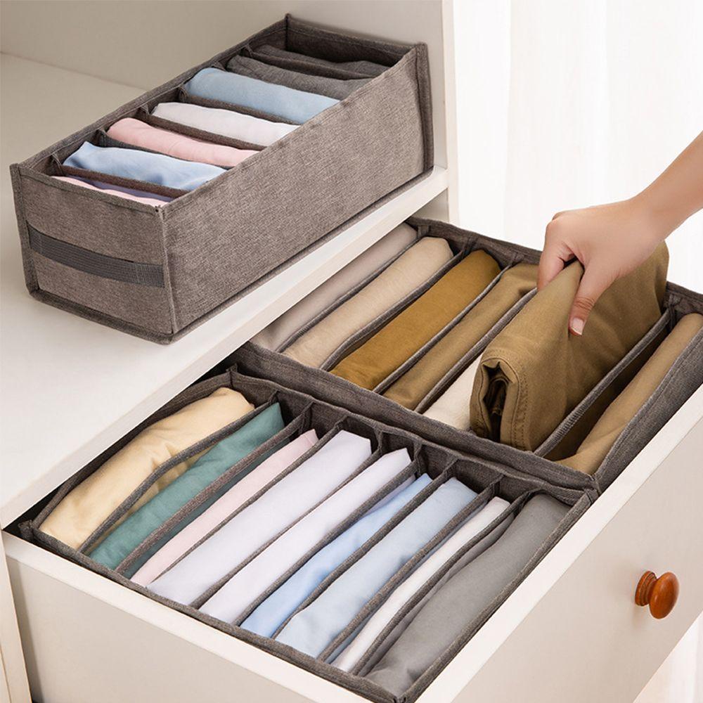 KRNY Hộp Đựng Quần Jean Chia Ngăn Thoáng Khí Tiện Dụng