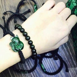 Vòng tết hồ ly ngọc sơn thuỷ thiên nhiên