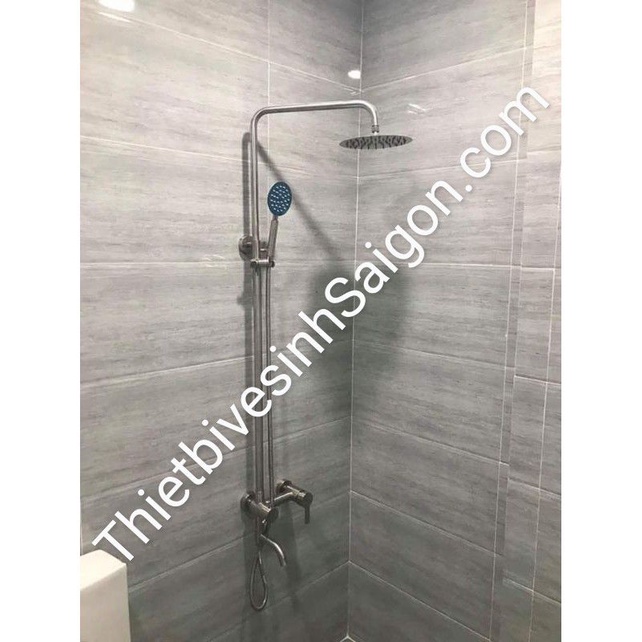 Sen cây tắm đứng nóng lạnh inox SUS 304 thân tròn tại Tphcm