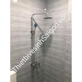 Sen cây tắm đứng nóng lạnh inox SUS 304 thân tròn tại Tphcm