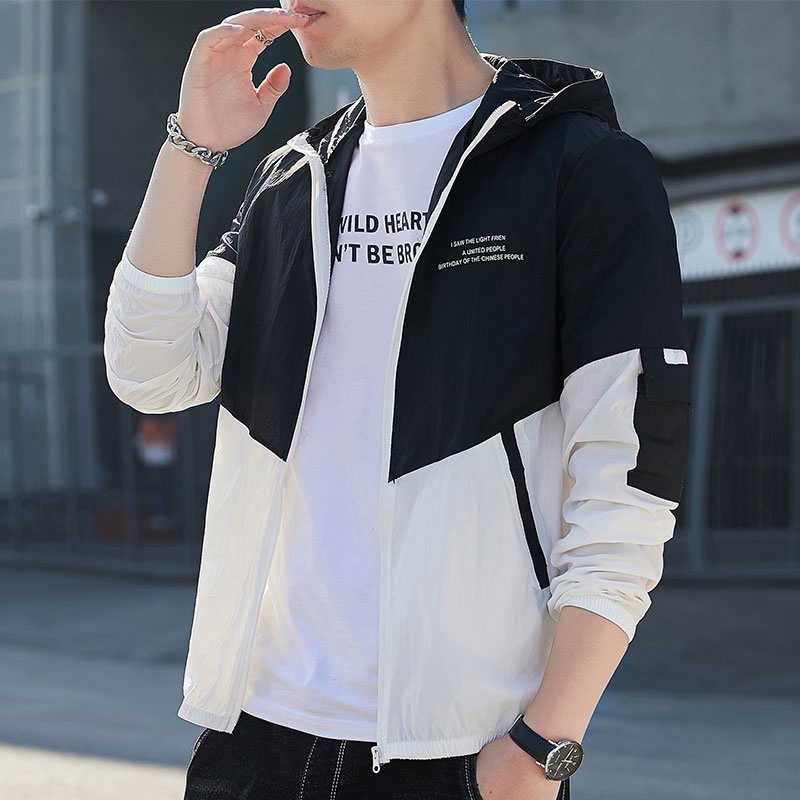 Áo Khoác Chống Nắng Tay Dài Siêu Mỏng Thoáng Khí Thời Trang Mùa Hè Cho Nam