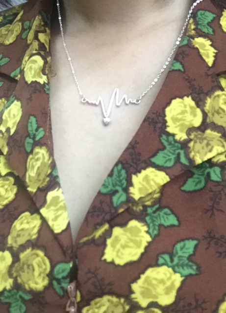 Dây chuyền nhịp tim bạc ta