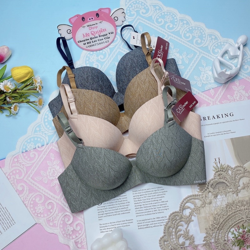 Áo ngực, áo lót su non muối tiêu đệm bàn tay nâng ngực tạo khe tự nhiên- hàng cao cấp