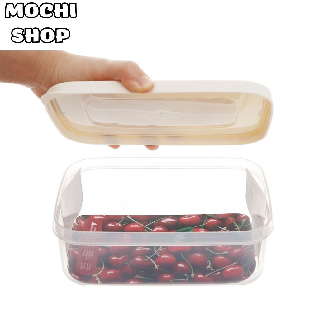 Bộ 3 Hộp Nhựa Đựng Thực Phẩm Hokkaido Inochi DẠNG CHỮ NHẬT Bảo Quản Ngăn Mát, Trữ Đông
