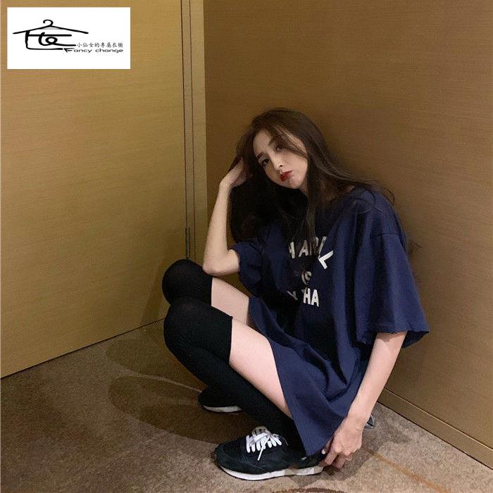 Áo Thun Ngắn Tay Dáng Rộng In Chữ Phong Cách Retro Thời Trang Mùa Hè Cá Tính