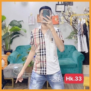 Áo sơ mi nam ngắn tay cao cấp sọc kẻ .