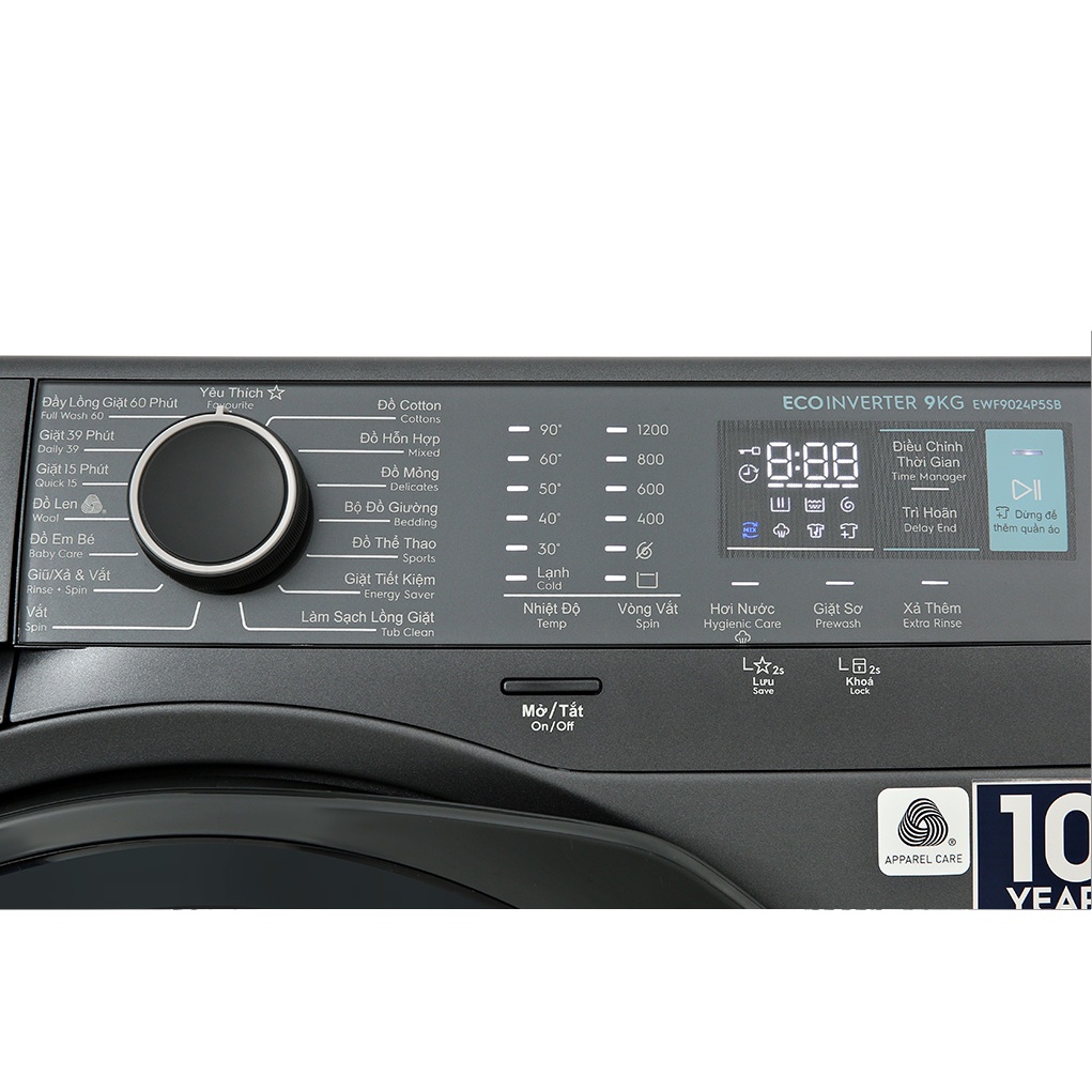 EWF9024P5SB  - Máy giặt cửa trước Electrolux 9.0kg UltimateCare500 EWF9024P5SB - Giao hàng miễn phí HCM