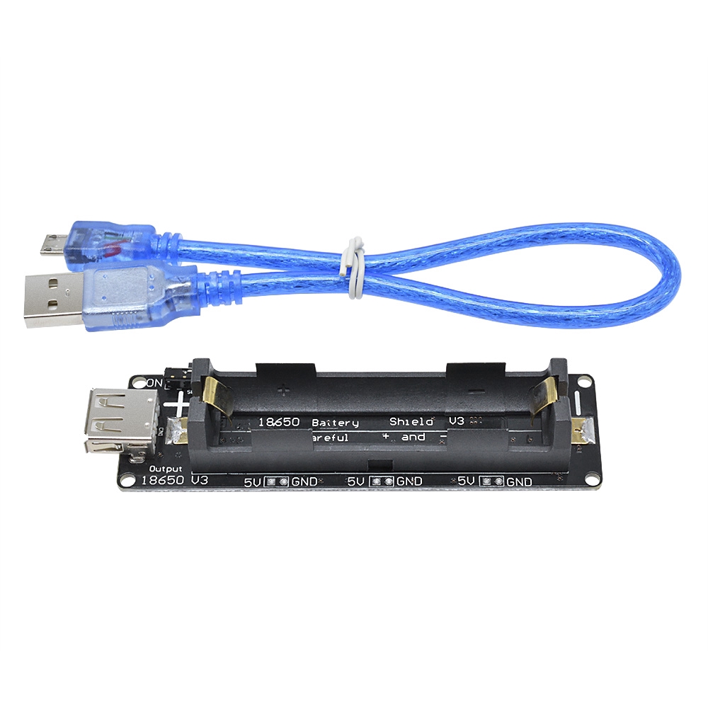 Bảng mở rộng lá chắn pin Wemos V3 ESP32 ESP-32 18650 với cáp USB cho Arduino Raspberry Pi