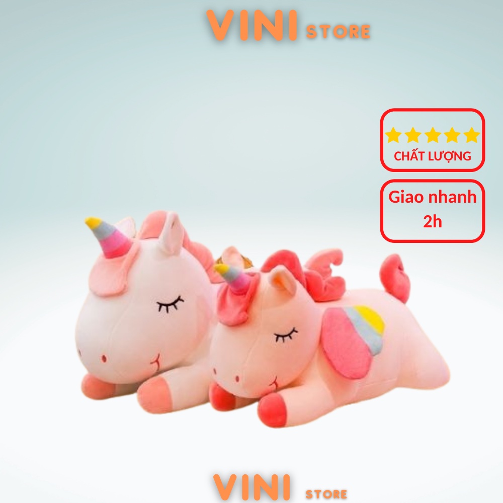 Gấu bông unicorn - thú bông ngựa Pony 1 sừng - kỳ lân