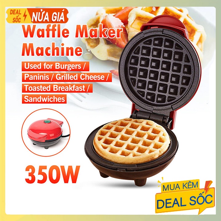 Máy làm bánh tổ ong, bánh quế, waffle Mini Sokany