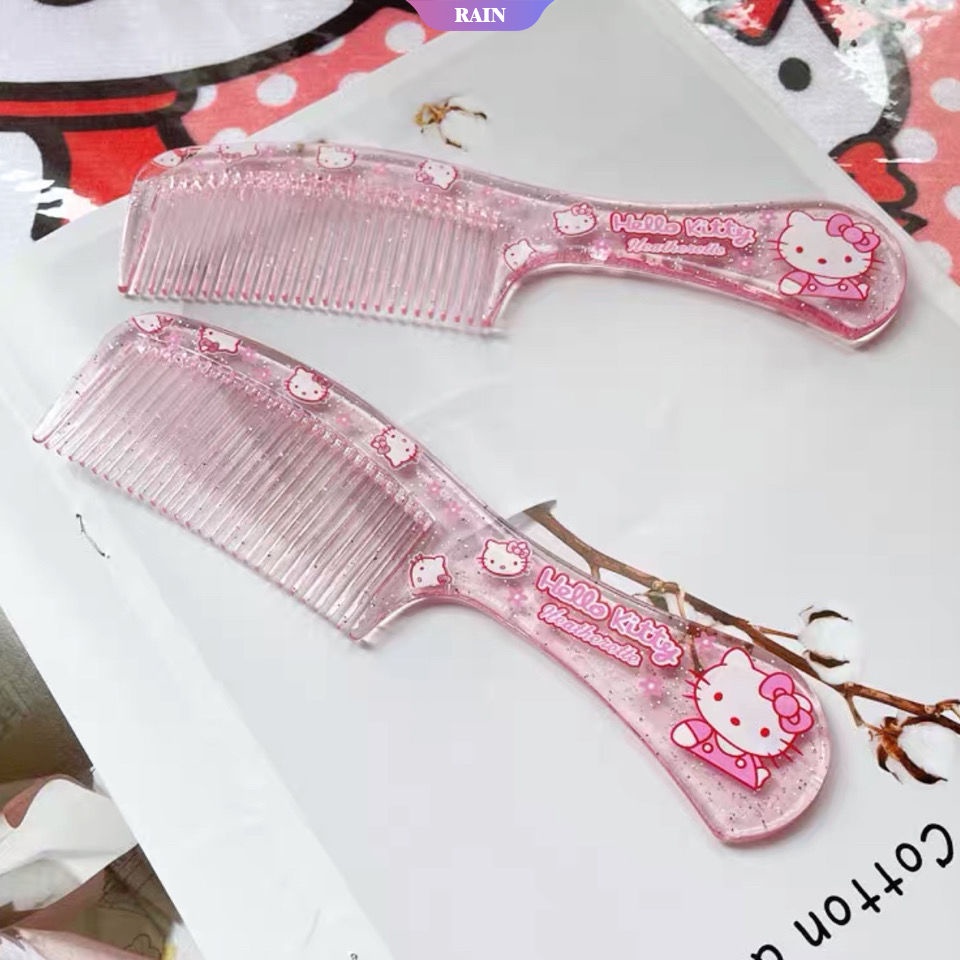 Sanrio Lược Chải Tóc Hình Hello Kitty Phong Cách Nhật Bản Đáng Yêu Cho Bé Gái