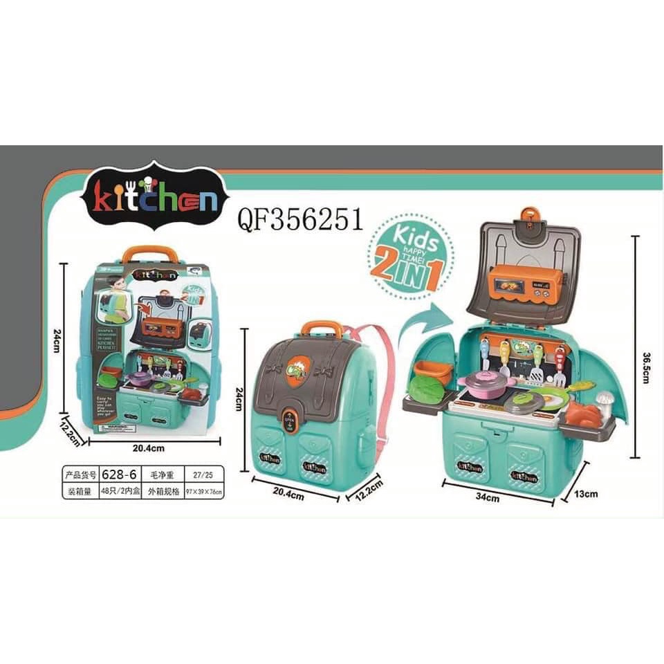 Vali đồ chơi nấu ăn 2 Trong 1 cho bé