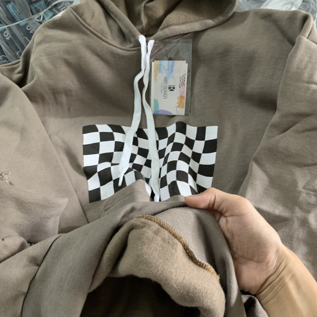 Áo Hoodie Caro Áo Hoodie Nỉ Ngoại Dày Dặn Mũ To Form Rộng Unisex Nam Nữ [Ảnh Thật + Video] | BigBuy360 - bigbuy360.vn