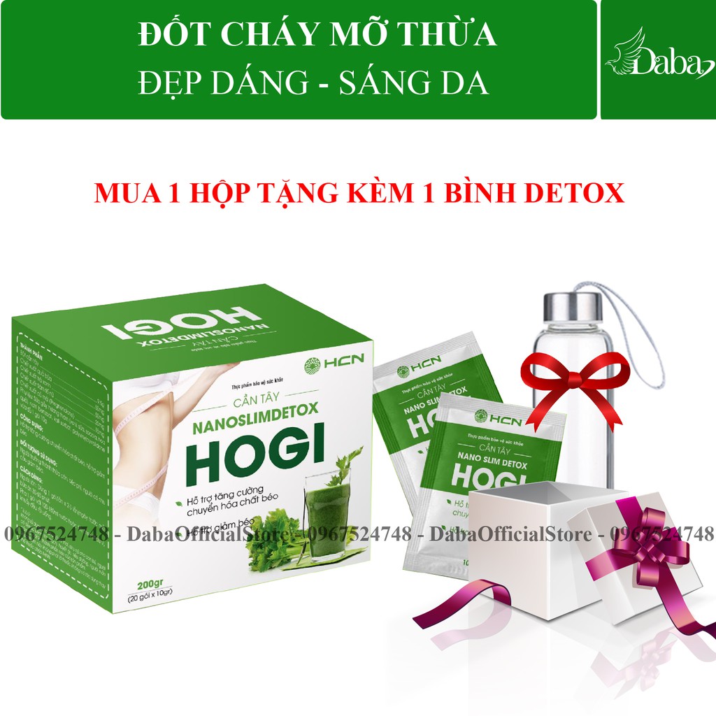 Bột cần tây Hogi  Hộp 200g ( 20 gói x 10g ) - Tinh chất cần tây Hogi - Hổ trợ giảm cân, cân bằng nội tiết tố | BigBuy360 - bigbuy360.vn