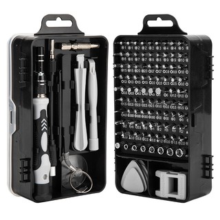 Bộ vít cầm tay 115 chi tiết bộ công cụ sửa chữa dụng cụ kỹ thuật số điện thoại di động máy tính bảng chống trượt cao cấp