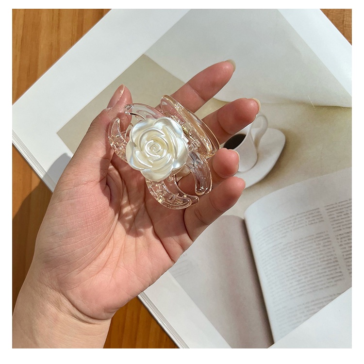 Kẹp Tóc Hình Hoa Lưng Cỡ Lớn Kiểu Pháp Thời Trang Mùa Hè Cho Nữ